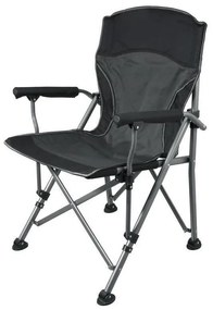 Skladacia kempingová stolička čierna