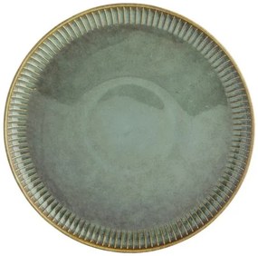 Altom Porcelánový plytký tanier Reactive Sage, 26 cm