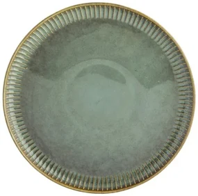 Altom Porcelánový plytký tanier Reactive Sage, 26 cm
