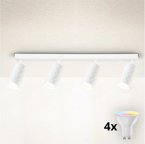 Brilagi - LED RGBW stmievateľné bodové svietidlo SELE DIAMANT 4xGU10/6,5W/230V Wi-Fi biela
