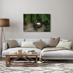 Obraz - vianočná sviečka (90x60 cm)