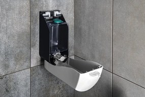 Aqualine Aqualine, EMIKO Dávkovač tekutého mydla na zavesenie 1000ml, biely, 1319-73