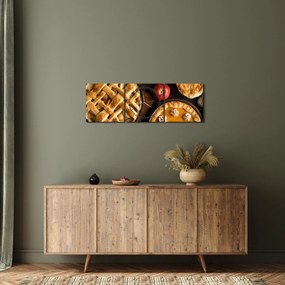 Obraz - Tekvicový koláč (s hodinami) (90x30 cm)