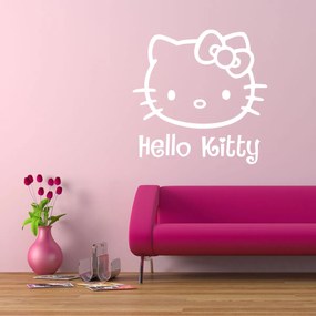 Sablio Samolepka na stenu: Hello Kitty - 120x119 cm