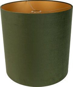 Zamatové tienidlo zelené 40/40/40 so zlatým interiérom