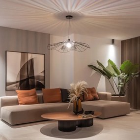 Brilagi - LED luster na lanku CERIA WIRE 1xE27/40W/230V priemer 80 cm čierna