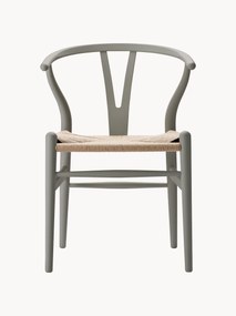 Drevená stolička's ručne tkaným sedadlom CH24 Wishbone Chair