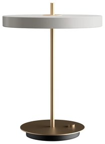 Svetlosivá LED stolová lampa so stmievačom s kovovým tienidlom (výška 41,5 cm) Asteria Table – UMAGE