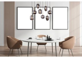 Globo 15345-8MM - Luster na lanku BLACKY I 8xE14/40W/230V