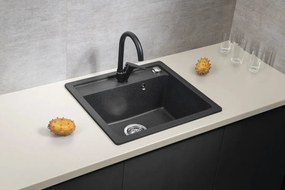 Sapho Sapho, CORNELI stojánkova drezová batéria s vysokou hubicou, čierna matná, CE60/15