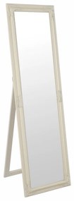 Kondela Zrkadlo, drevený rám smotanovej farby, MALKIA TYP 12