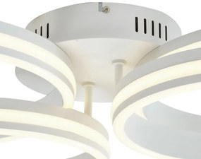 Stropné svietidlo biele vrátane LED 3-krokové stmievateľné 4-svetelné - Navara