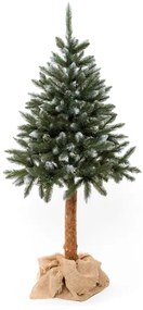 EmaHome - Vánoční stromek/stromeček zasněžený smrk na přírodním stonku 220 cm umělý