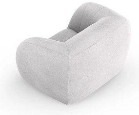 Svetlosivé kreslo z textílie buklé Essen – Cosmopolitan Design