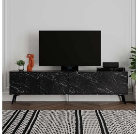 TV stolík/skrinka Duben (čierna). Akcia -18%. Vlastná spoľahlivá doprava až k Vám domov. 1102081