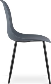 AKCIA Bridlicovo sivá stolička OSAKA s čiernymi nohami II. akosť