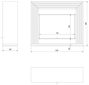 Stojaci biokrb čierny Planet
