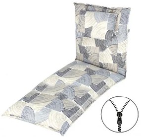 Doppler ELEGANT 2240 - poduška na záhradné ležadlo s podhlavníkom