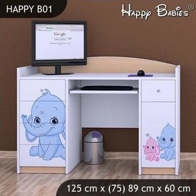 Detský písací stôl slonica - TYP 1