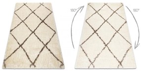 Kusový koberec shaggy Flan krémový 140x190cm