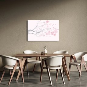 Obraz - Ružové kvety (90x60 cm)
