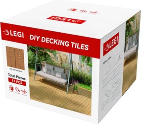 WPC dlaždica LEGI BASE 30 x 30 cm, teak