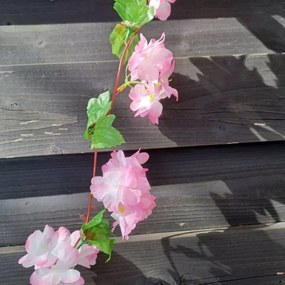 DECOLED Jarný veniec, 220 cm, d. 15 cm, ružový, sakura