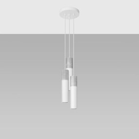 Sollux Lighting Závesné svietidlo BORGIO 3P biele
