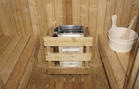 Sanotechnik Sudová fínska vonkajšia sauna TROMSÖ M pre 2 osoby 189x120x191,5cm