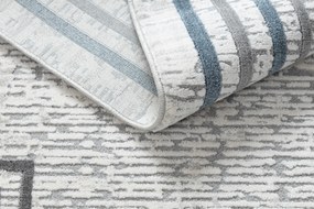 Koberec TULS 51242 s rámikom, slonovinová modrá