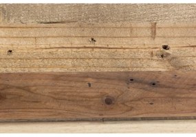 furniture-nabytek.cz - Masívna posteľ Sendai z recyklovanej borovice, lakovaná, hnedá – 155×220×75 cm