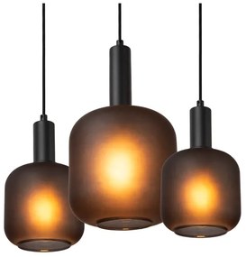 Lucide 45405/07/30 - Luster na lanku ELOISE 7xE27/40W/230V čierna