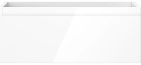 Mexen Orio, kúpeľňová skrinka 60 cm, 1 zásuvka, biela lesklá, 91A10-06023-1-BF00