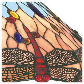 Searchlight 1283-16 - Tiffany luster na reťazi DRAGONFLY 1xE27/60W/230V