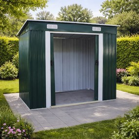 Záhradný domček BestBerg BBSH-407GR / 2,8 m² / 130 x 213 x 191 cm / zelená