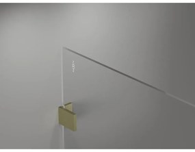 Mexen Lunar sprchová stena ľavá 80 x 200 cm, 8mm číre sklo, zlatá matná, 830-080-000-55-00-L