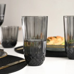 Pohár z dymovo zafarbeného skla, 320 ml, S