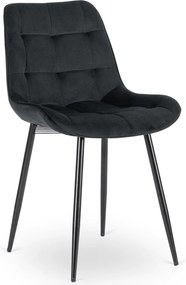 PROXIMA.store - Čalúnená jedálenska stolička CHRIS FARBA: čierna