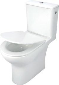 Deante WC kombi bez okraja Jasmin so zadným odpadom a WC sedadlom SoftClose - CDJD6RPS