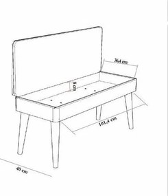 Jedálenský set Vina Atlantic Pine and Green, 4 ks