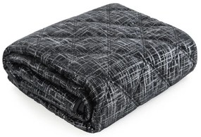 Dekorstudio Zamatový prehoz na posteľ BLINK 6 v čiernej farbe Rozmer prehozu (šírka x dĺžka): 170x210cm