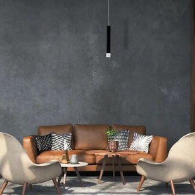 LED Luster na lanku CARBON LED/5W/230V