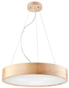 Luster na lanku NATURAL 3xE27/60W/230V ø 47 cm borovica