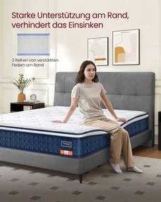 Matrac s gélovou pamäťovou penou RMZ224QZ02 výška 25 cm