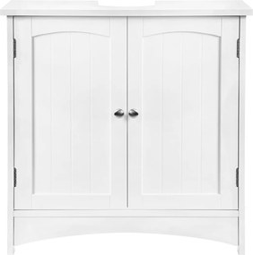 Kúpeľňová skrinka pod umývadlo, biela