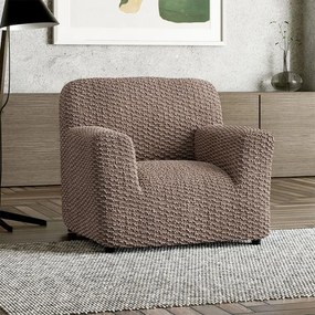 Bielastické poťahy MOSAICO orieškové kreslo (š. 60 - 110 cm)