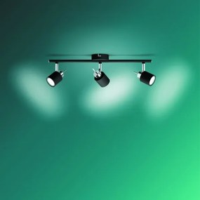 Philips - Bodové svietidlo MERANTI 3xGU10/35W/230V čierna