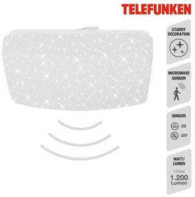 Telefunken 601906TF - LED Stropné svietidlo so senzorom LED/12W/230V 4000K