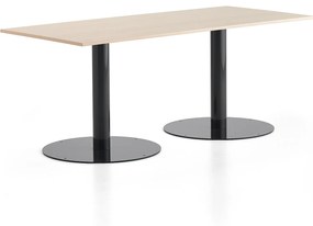 Stôl ALVA, 1800x800x720 mm, antracit, breza