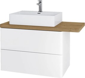Mereo, Mereo Siena, kúpeľňová skrinka 100 cm, biela lesk, MER-CN412S